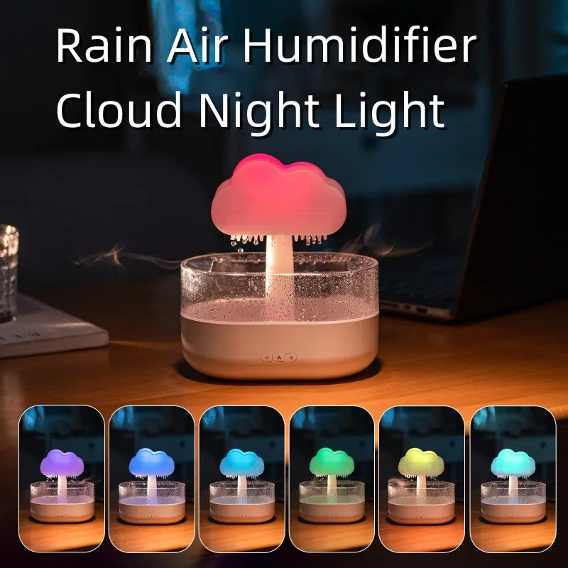 &quot;Rain&quot; Cloud Night Light Humidifier To ease your sleep